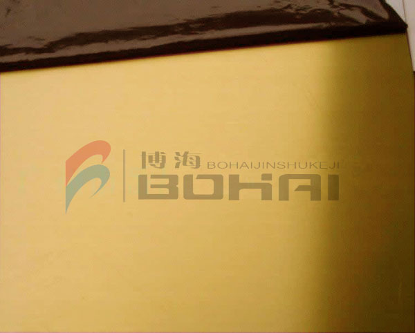 博海品牌镜面黄钛金装饰工程不锈钢板